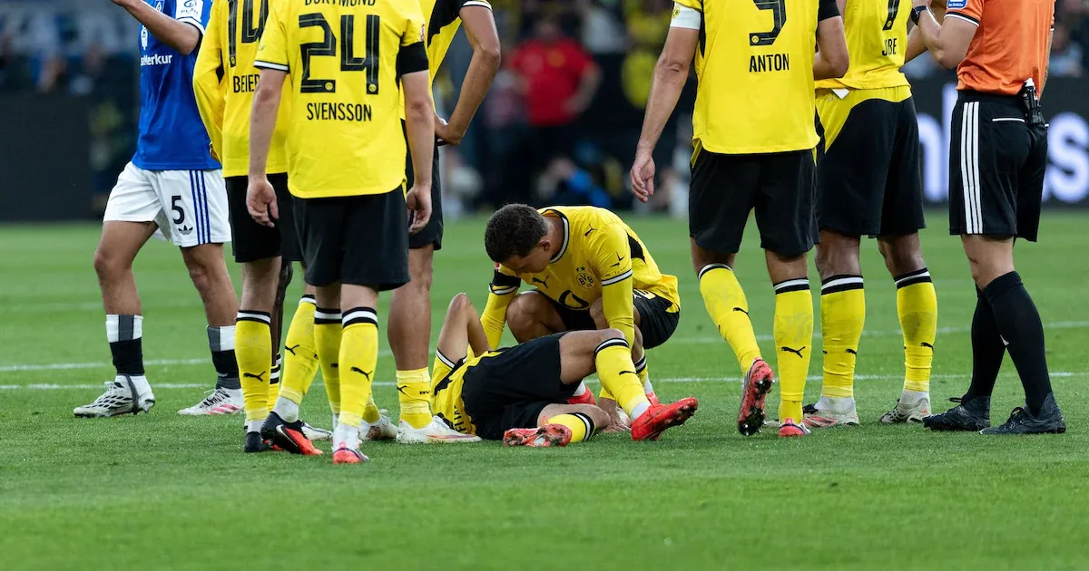 2:0 gegen den HSV: BVB droht nach Knie-Schock monatelanger Ausfall von Konstantelias