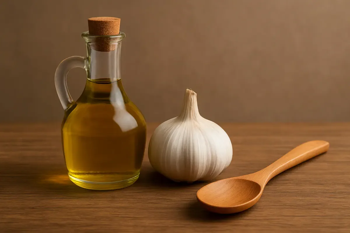 aceite de oliva y ajo