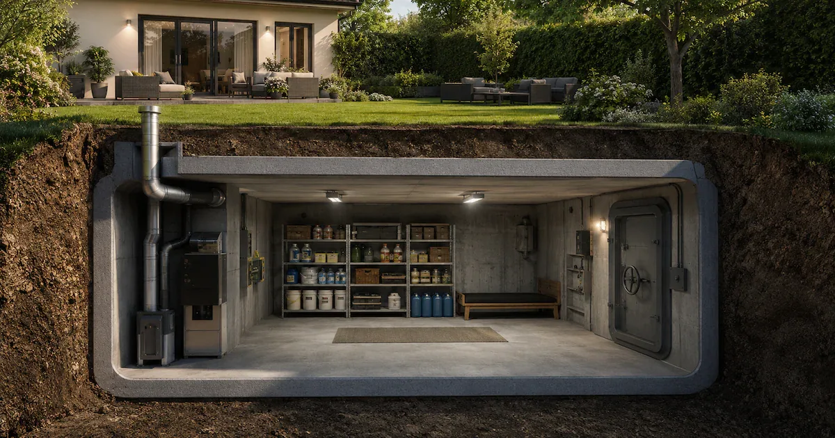 Bunker im eigenen Garten: Warum 5,4 Quadratmeter Schutzraum ab 75.000 Euro kosten
