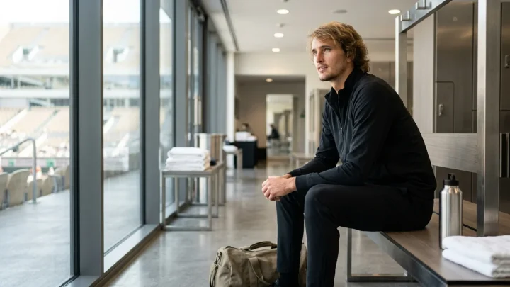 Alexander Zverev auf dem Tennisplatz