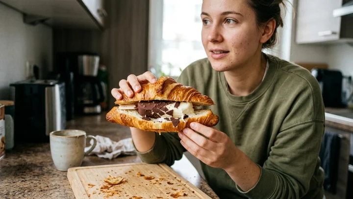 Eis-Croissant aus der Social-Media-Kampagne