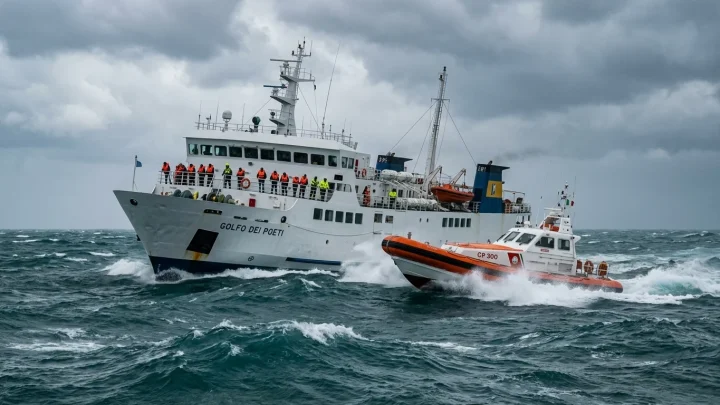 Rettungseinsatz für eine in Seenot geratene Passagierfähre vor Nordzypern