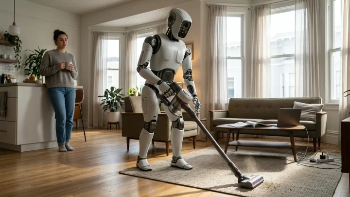 Humanoider Roboter im Haushaltseinsatz