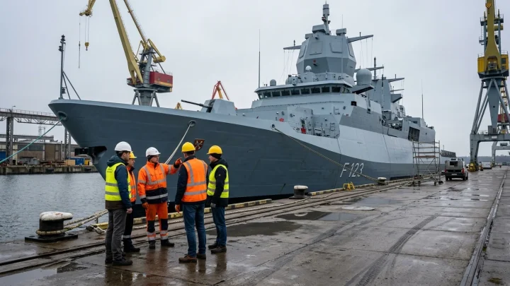 Fregatte Wicher der polnischen Marine in Gdynia