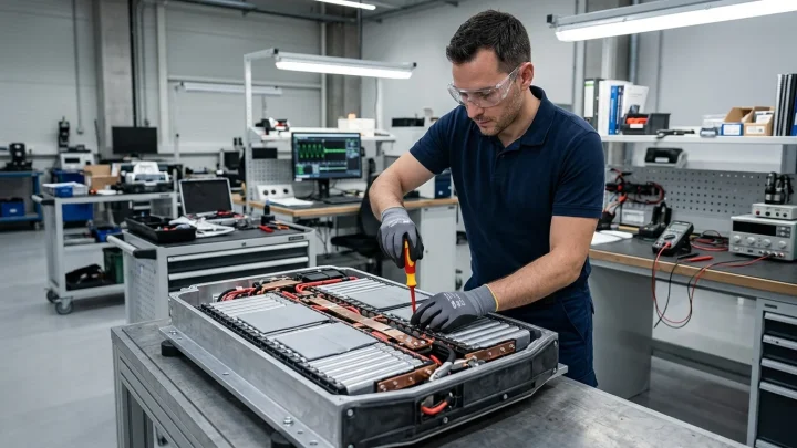 Aufbau und Komponenten einer Batterie für Elektrofahrzeuge