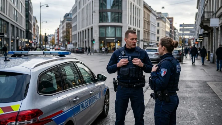 Polizeibeamte im Einsatz