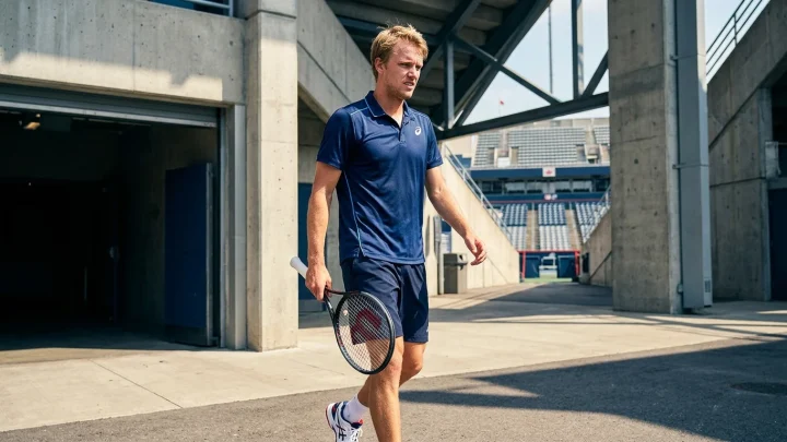 Alexander Zverev auf dem Tennisplatz bei einem Masters-Turnier.