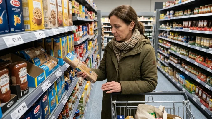 Gut-und-Günstig-Eigenmarke im Supermarktregal