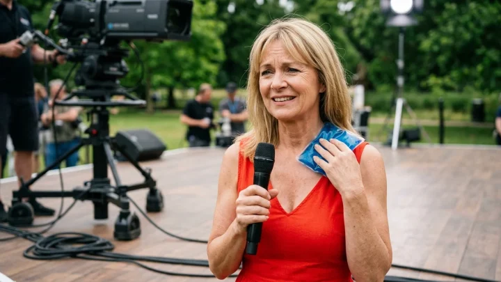 Andrea Kiewel moderiert den ZDF-Fernsehgarten