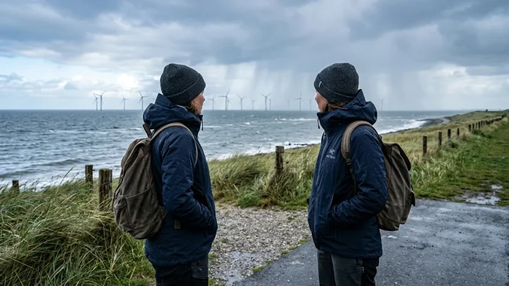 Offshore-Windpark-Flächen auf dem Meer