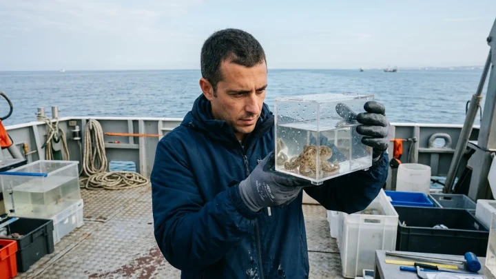 Karte der Fangorte von Blaukrabben an der Adria bei Cesenatico und im Bevano-Delta
