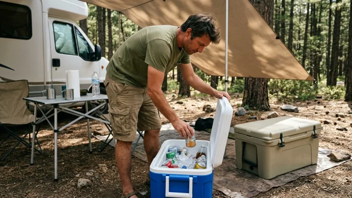Kühlbox für Camping und Lebensmittel