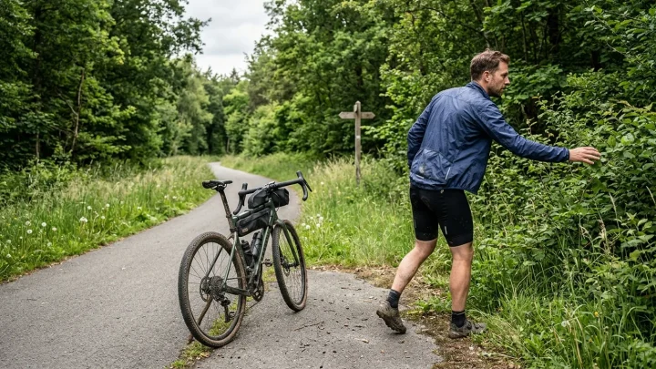 Wildpinkeln in der Öffentlichkeit ist für Radfahrer nicht erlaubt (Symbolbild).