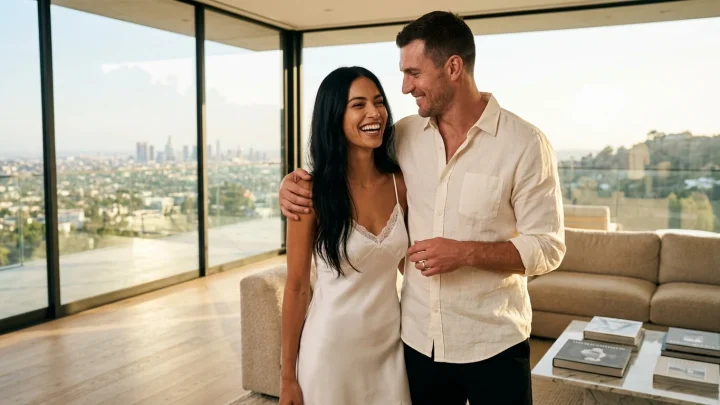 Cristiano Ronaldo und Georgina Rodríguez bei ihrer privaten Hochzeitszeremonie.