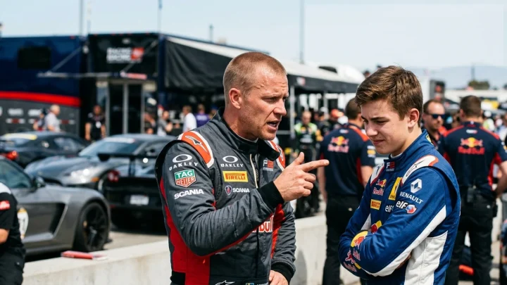 Nicki Thiim und Tom Kalender beim DTM-Rennwochenende am Nürburgring.