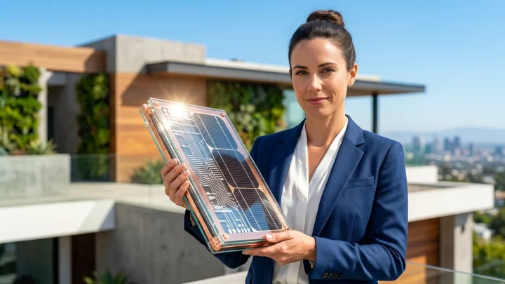 Aufbau des hybriden Kombisystems für Hausdächer
