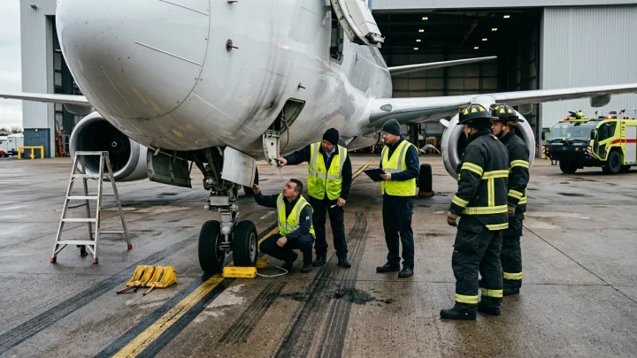 Ein Airbus A320 auf dem Vorfeld eines Flughafens