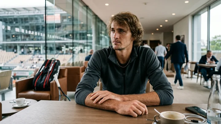 Alexander Zverev auf dem Tennisplatz