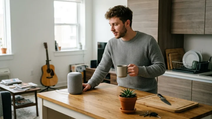 Smarter Lautsprecher für Musikwiedergabe und Smart-Home-Steuerung