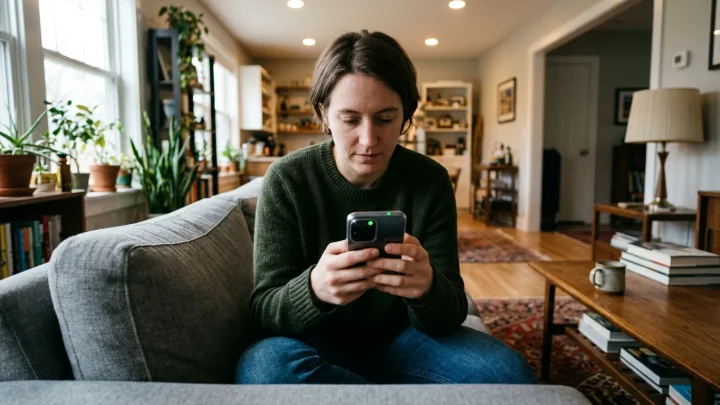 Smartphone Statusleiste mit Anzeige