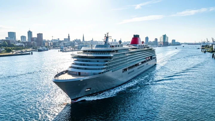 Außenansicht des Kreuzfahrtschiffes Valiant Lady