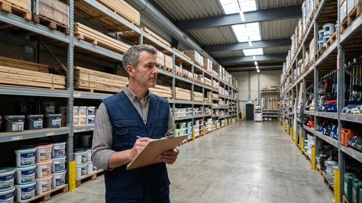 Baumarkt Filiale im Überblick