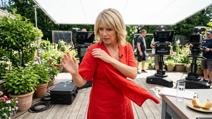 Andrea Kiewel in der Ausgabe des „Fernsehgartens” vom 26. Juli