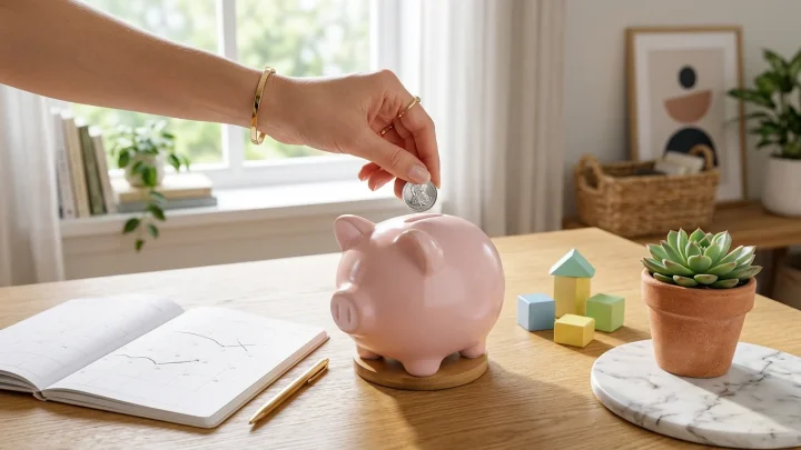 Symbolbild zur monatlichen Kindergeld-Auszahlung mit Kalender und Euro-Noten