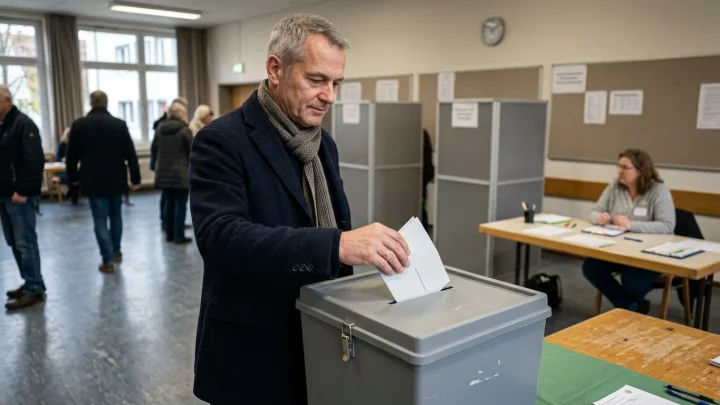 Stimmzettel für die Landtagswahl mit Erststimme und Zweitstimme