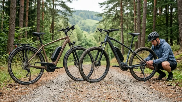 Lapierre E-Explorer 6.5 High und Cube Reaction Hybrid E-Bikes im Vergleich