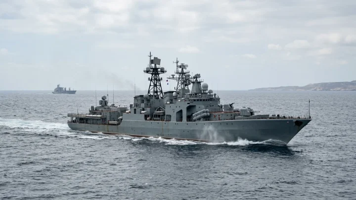 Russischer U-Boot-Jäger Admiral Lewtschenko auf See