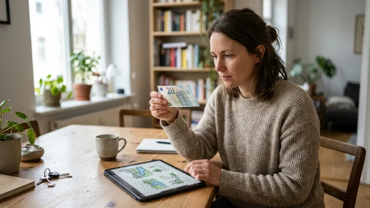 Euro-Banknoten verschiedener Nennwerte
