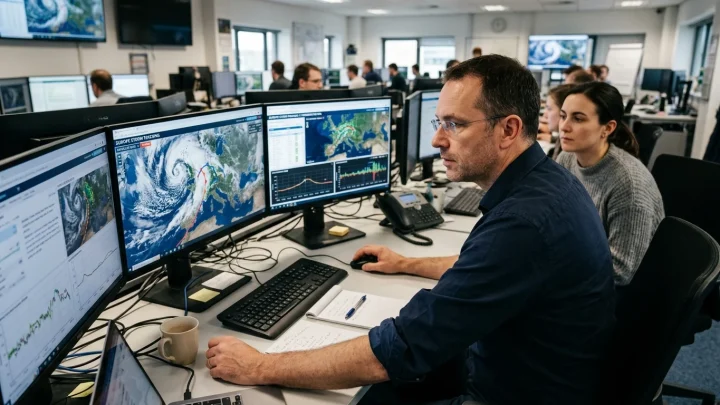 Wettersatellit Meteosat Third Generation MTG-I2 im Weltraum