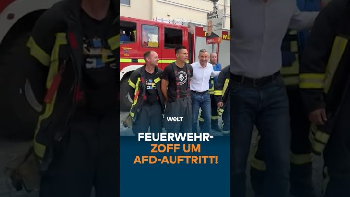 Politik im Löschzug: Feuerwehr-Einsatz für AfD-Wahlkampf sorgt für Empörung