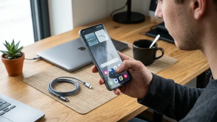 Samsung Finder Suchfunktion auf einem Galaxy-Smartphone