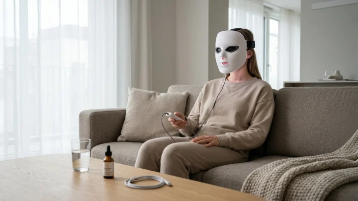Shark FW312EUPL CryoGlow LED-Maske in Lila