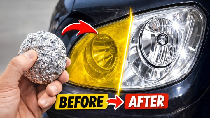 Trübe Scheinwerfer aufbereiten: Der einfache Trick mit Alufolie