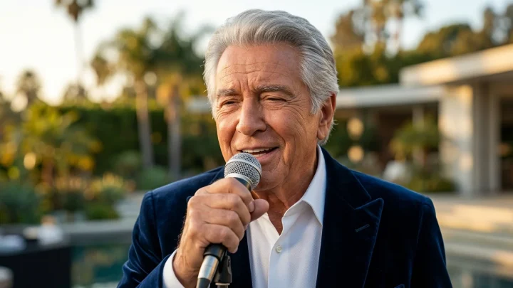 Engelbert Humperdinck auf der Bühne des ZDF-Fernsehgartens.