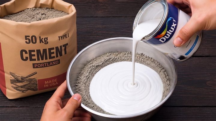 Zement und Farbe mischen: Warum dieser DIY-Trick Wände revolutioniert