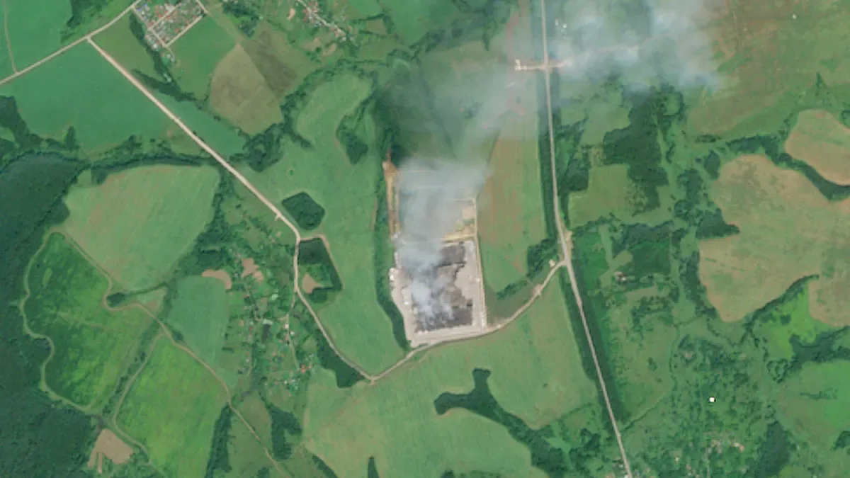 Damaged Wildberries facility