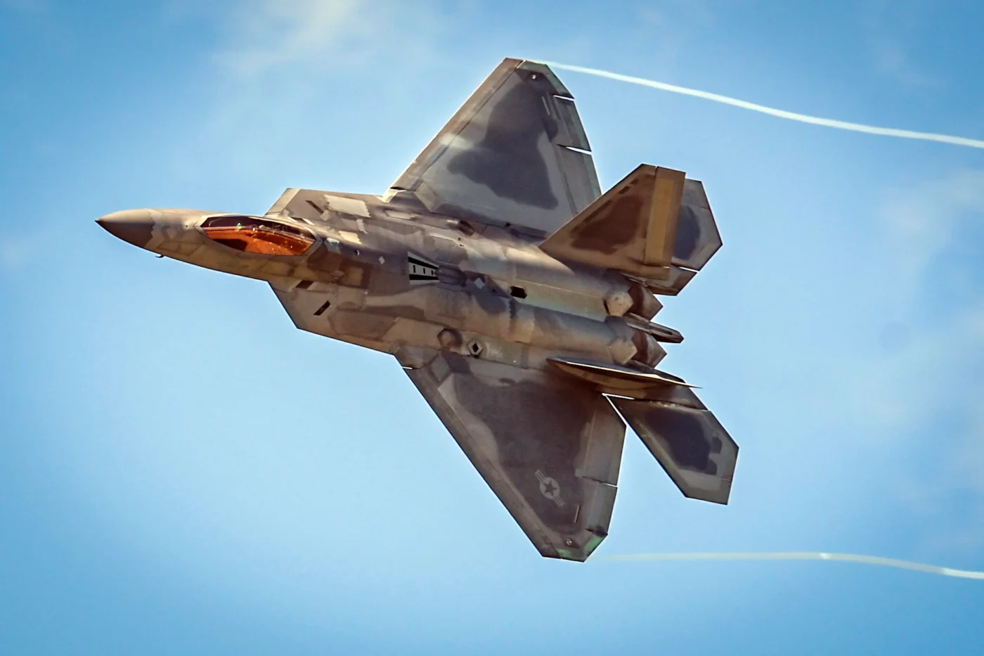 Eine F-22 Raptor der US-Luftwaffe.