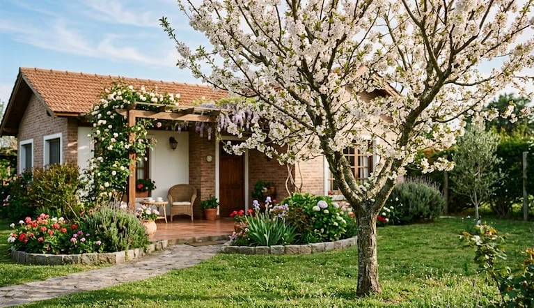 El ciruelo es el árbol frutal ideal para tener en el patio de casa. (Imagen ilustrativa IA Gemini)