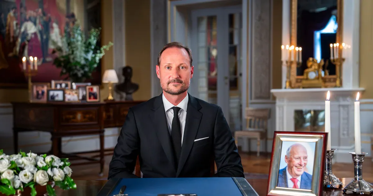 Erste Ansprache von König Haakon: 58. Hochzeitstag der Eltern und Abschied von Vater Harald