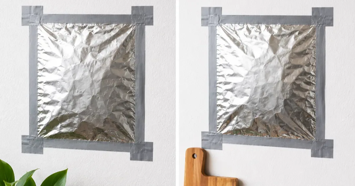Feuchtigkeit im Haus aufspüren: Der einfache Alufolien-Trick