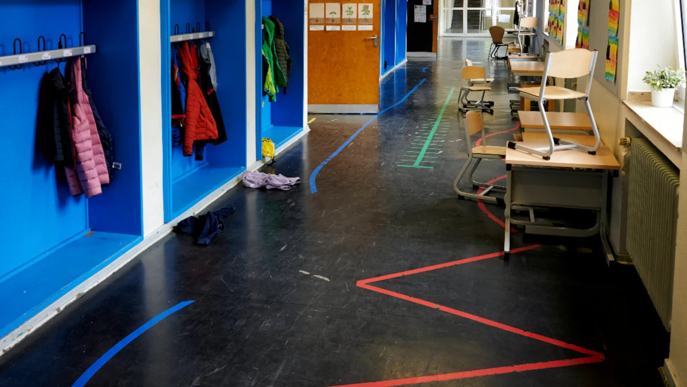 Flur in einer Grundschule