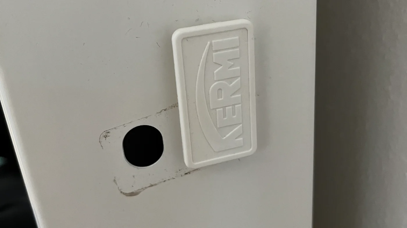 Geöffnete Heizkörperverriegelung