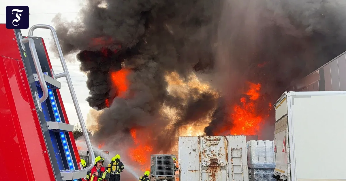 Großbrand in Kölner Gewerbegebiet: Feuerwehr im Dauereinsatz