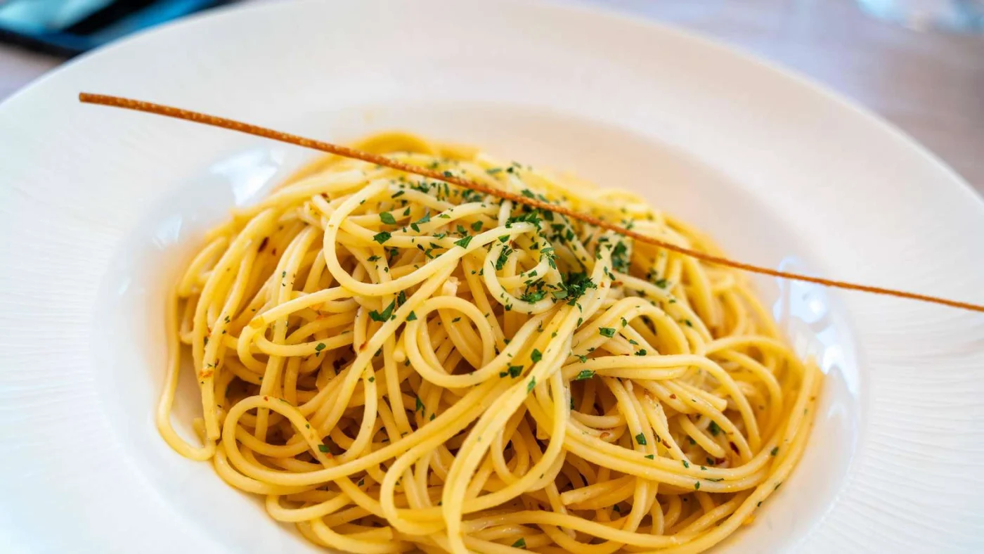 Itanlienische Spaghettii Algio e Olio (Symbolbild)