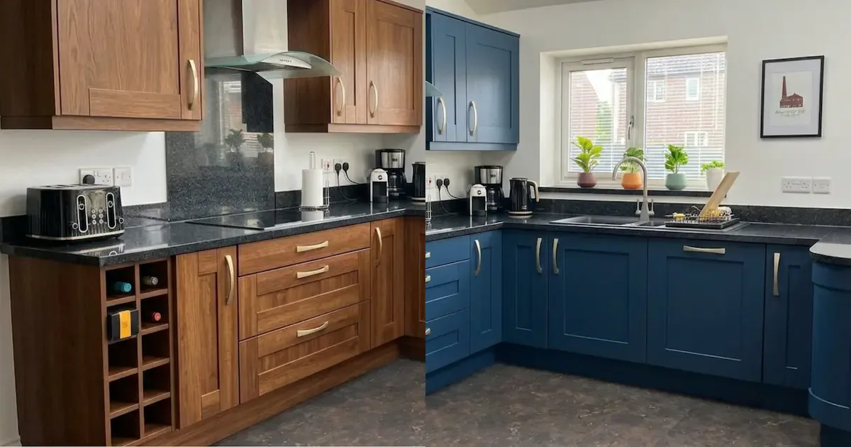 Küchen-Makeover ohne Abriss: Wie aus altbackenem Eichenholz ein moderner Wohntraum wird