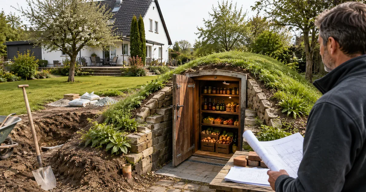 Kühlen ohne Strom: Was ein Erdkeller ab 5.490 Euro im Garten leistet